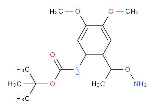tert-butyl N-{2-[1-(aminooxy)ethyl]-4,5-dimethoxyphenyl}carbamate