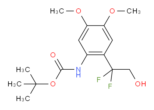 tert-butyl N-[2-(1,1-difluoro-2-hydroxyethyl)-4,5-dimethoxyphenyl]carbamate