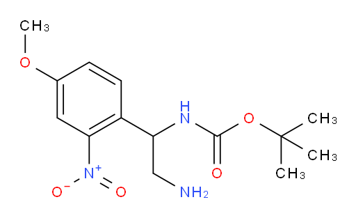 tert-butyl N-[2-amino-1-(4-methoxy-2-nitrophenyl)ethyl]carbamate