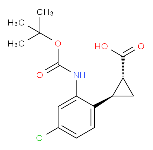 rac-(1R,2R)-2-(2-{[(tert-butoxy)carbonyl]amino}-4-chlorophenyl)cyclopropane-1-carboxylic acid