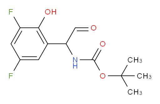 tert-butyl N-[1-(3,5-difluoro-2-hydroxyphenyl)-2-oxoethyl]carbamate