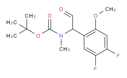 tert-butyl N-[1-(4,5-difluoro-2-methoxyphenyl)-2-oxoethyl]-N-methylcarbamate