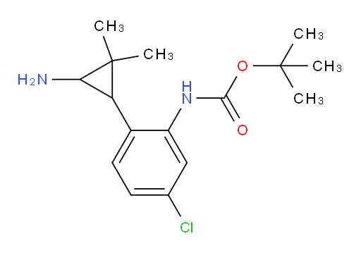 tert-butyl N-[2-(3-amino-2,2-dimethylcyclopropyl)-5-chlorophenyl]carbamate