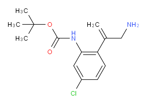 tert-butyl N-[2-(3-aminoprop-1-en-2-yl)-5-chlorophenyl]carbamate