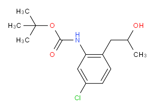 tert-butyl N-[5-chloro-2-(2-hydroxypropyl)phenyl]carbamate