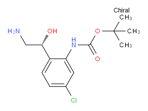 tert-butyl N-{2-[(1R)-2-amino-1-hydroxyethyl]-5-chlorophenyl}carbamate