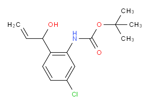 tert-butyl N-[5-chloro-2-(1-hydroxyprop-2-en-1-yl)phenyl]carbamate