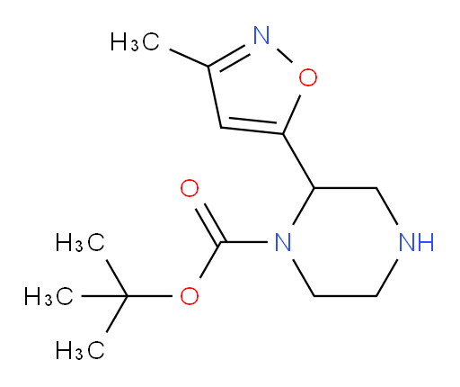tert-butyl 2-(3-methyl-1,2-oxazol-5-yl)piperazine-1-carboxylate