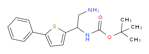 tert-butyl N-[2-amino-1-(5-phenylthiophen-2-yl)ethyl]carbamate