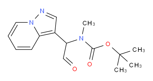 tert-butyl N-methyl-N-(2-oxo-1-{pyrazolo[1,5-a]pyridin-3-yl}ethyl)carbamate