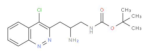 tert-butyl N-[2-amino-3-(4-chlorocinnolin-3-yl)propyl]carbamate