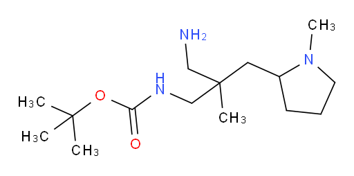 tert-butyl N-{3-amino-2-methyl-2-[(1-methylpyrrolidin-2-yl)methyl]propyl}carbamate