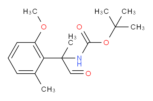 tert-butyl N-[2-(2-methoxy-6-methylphenyl)-1-oxopropan-2-yl]carbamate