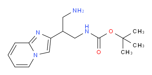 tert-butyl N-(3-amino-2-{imidazo[1,2-a]pyridin-2-yl}propyl)carbamate