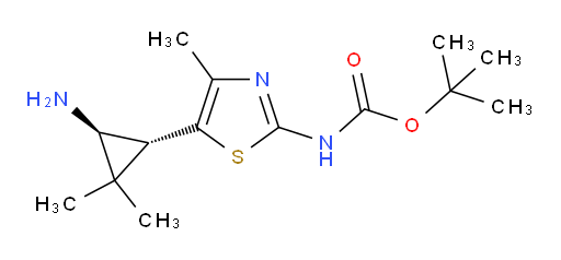 rac-tert-butyl N-{5-[(1R,3S)-3-amino-2,2-dimethylcyclopropyl]-4-methyl-1,3-thiazol-2-yl}carbamate