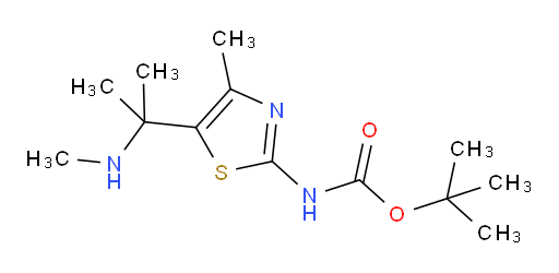 tert-butyl N-{4-methyl-5-[2-(methylamino)propan-2-yl]-1,3-thiazol-2-yl}carbamate