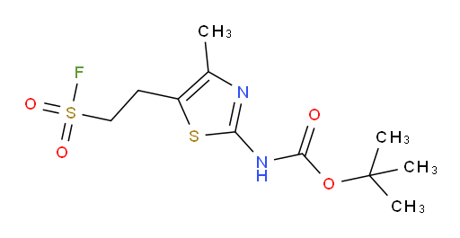 tert-butyl N-{5-[2-(fluorosulfonyl)ethyl]-4-methyl-1,3-thiazol-2-yl}carbamate