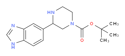 tert-butyl 3-(1H-1,3-benzodiazol-5-yl)piperazine-1-carboxylate