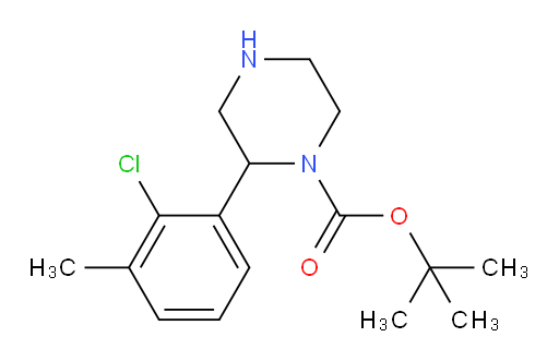 tert-butyl 2-(2-chloro-3-methylphenyl)piperazine-1-carboxylate
