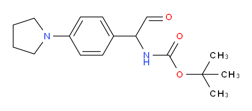 tert-butyl N-{2-oxo-1-[4-(pyrrolidin-1-yl)phenyl]ethyl}carbamate
