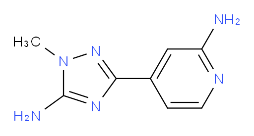 4-(5-amino-1-methyl-1H-1,2,4-triazol-3-yl)pyridin-2-amine