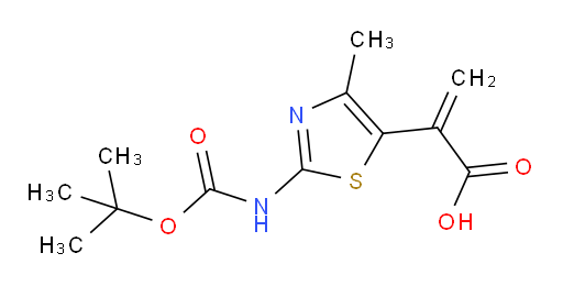 2-(2-{[(tert-butoxy)carbonyl]amino}-4-methyl-1,3-thiazol-5-yl)prop-2-enoic acid