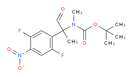 tert-butyl N-[2-(2,5-difluoro-4-nitrophenyl)-1-oxopropan-2-yl]-N-methylcarbamate
