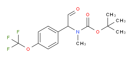 tert-butyl N-methyl-N-{2-oxo-1-[4-(trifluoromethoxy)phenyl]ethyl}carbamate