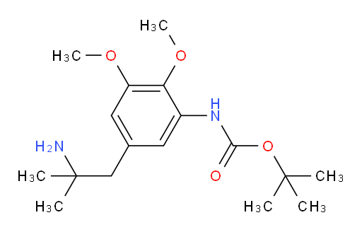 tert-butyl N-[5-(2-amino-2-methylpropyl)-2,3-dimethoxyphenyl]carbamate