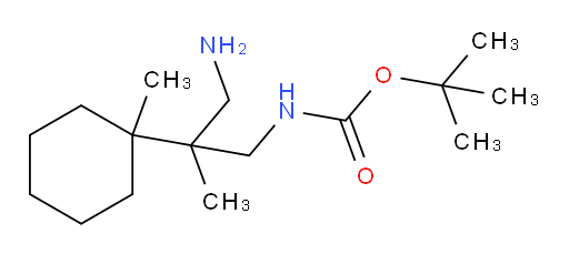 tert-butyl N-[3-amino-2-methyl-2-(1-methylcyclohexyl)propyl]carbamate