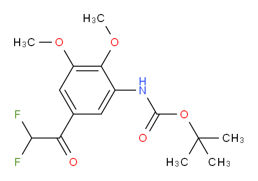 tert-butyl N-[5-(2,2-difluoroacetyl)-2,3-dimethoxyphenyl]carbamate