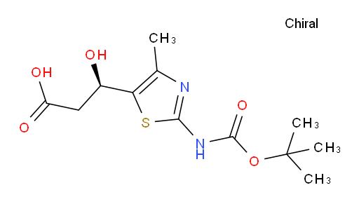 (3R)-3-(2-{[(tert-butoxy)carbonyl]amino}-4-methyl-1,3-thiazol-5-yl)-3-hydroxypropanoic acid