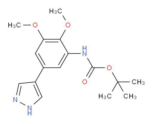tert-butyl N-[2,3-dimethoxy-5-(1H-pyrazol-4-yl)phenyl]carbamate