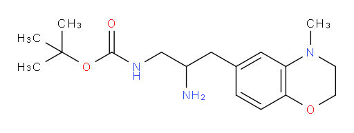 tert-butyl N-[2-amino-3-(4-methyl-3,4-dihydro-2H-1,4-benzoxazin-6-yl)propyl]carbamate