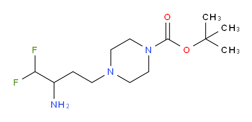 tert-butyl 4-(3-amino-4,4-difluorobutyl)piperazine-1-carboxylate