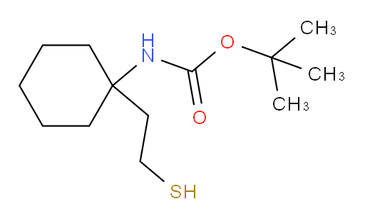 tert-butyl N-[1-(2-sulfanylethyl)cyclohexyl]carbamate