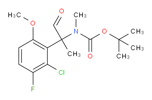 tert-butyl N-[2-(2-chloro-3-fluoro-6-methoxyphenyl)-1-oxopropan-2-yl]-N-methylcarbamate