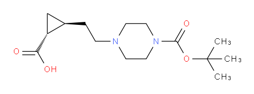 rac-(1R,2S)-2-(2-{4-[(tert-butoxy)carbonyl]piperazin-1-yl}ethyl)cyclopropane-1-carboxylic acid