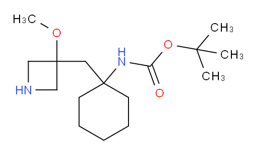 tert-butyl N-{1-[(3-methoxyazetidin-3-yl)methyl]cyclohexyl}carbamate