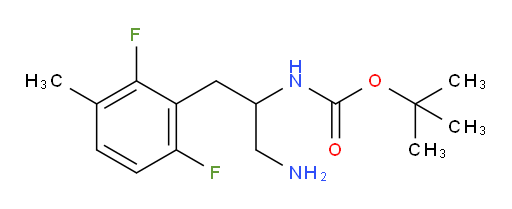 tert-butyl N-[1-amino-3-(2,6-difluoro-3-methylphenyl)propan-2-yl]carbamate