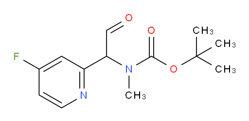 tert-butyl N-[1-(4-fluoropyridin-2-yl)-2-oxoethyl]-N-methylcarbamate