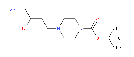 tert-butyl 4-(4-amino-3-hydroxybutyl)piperazine-1-carboxylate