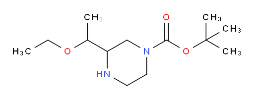 tert-butyl 3-(1-ethoxyethyl)piperazine-1-carboxylate