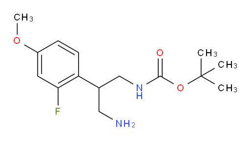 tert-butyl N-[3-amino-2-(2-fluoro-4-methoxyphenyl)propyl]carbamate