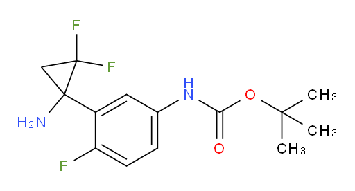 tert-butyl N-[3-(1-amino-2,2-difluorocyclopropyl)-4-fluorophenyl]carbamate