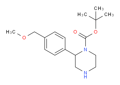 tert-butyl 2-[4-(methoxymethyl)phenyl]piperazine-1-carboxylate