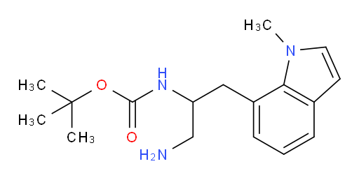 tert-butyl N-[1-amino-3-(1-methyl-1H-indol-7-yl)propan-2-yl]carbamate