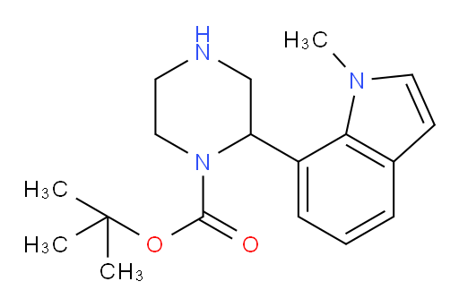 tert-butyl 2-(1-methyl-1H-indol-7-yl)piperazine-1-carboxylate