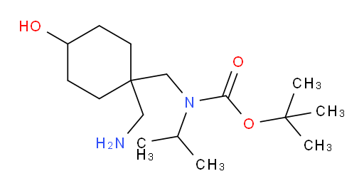 tert-butyl N-{[1-(aminomethyl)-4-hydroxycyclohexyl]methyl}-N-(propan-2-yl)carbamate
