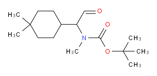 tert-butyl N-[1-(4,4-dimethylcyclohexyl)-2-oxoethyl]-N-methylcarbamate